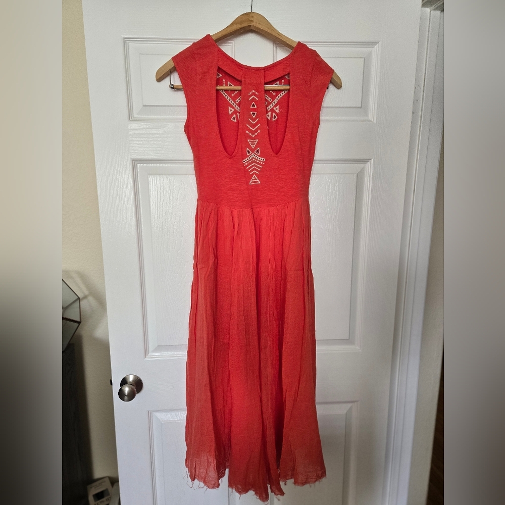 Free People "Meadows" Embroidered Dress, S - Picture 7 of 11